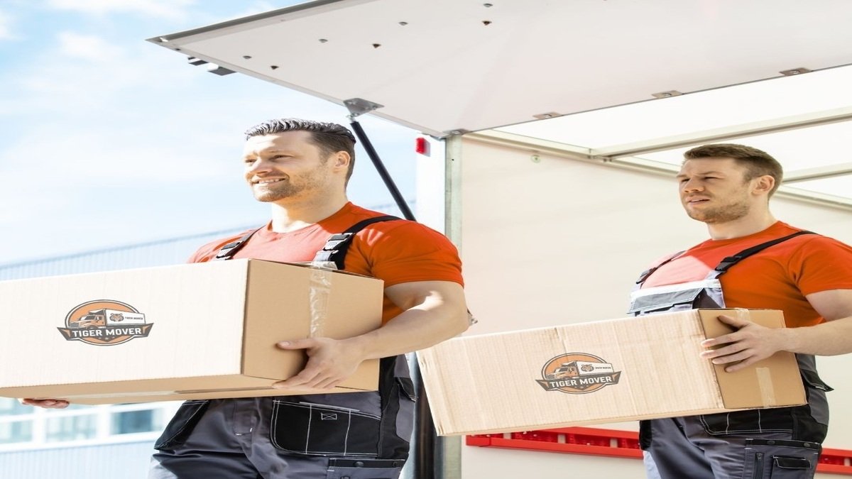 Tiger Mover professional movers loading truck in Abu Dhabi