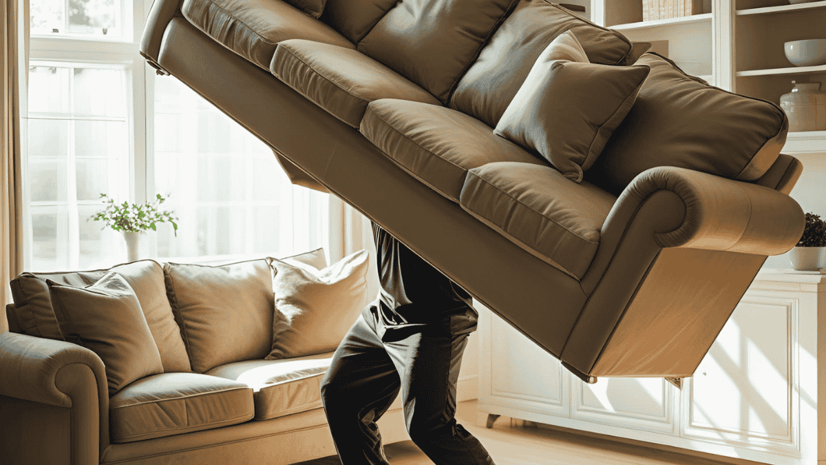 Abu Dhabi furniture movers offering pickup, delivery, disassembly, and reassembly services.