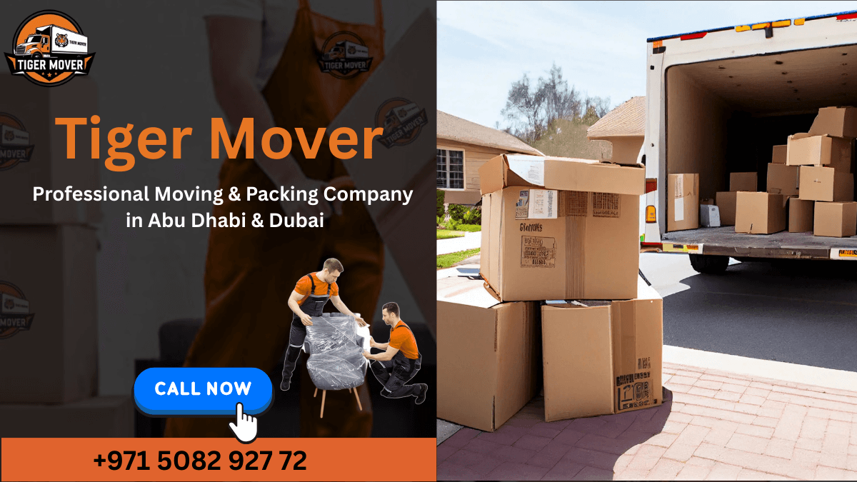 Experienced professional movers and packers carefully handling household items in Abu Dhabi