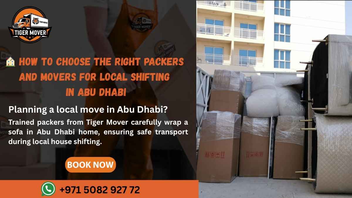 Tiger Mover team professionally packing furniture with bubble wrap