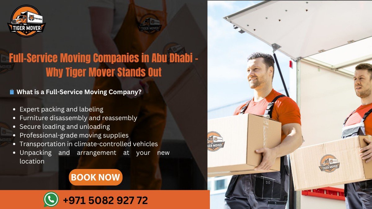Tiger Mover team carefully packing furniture for a move in Abu Dhabi