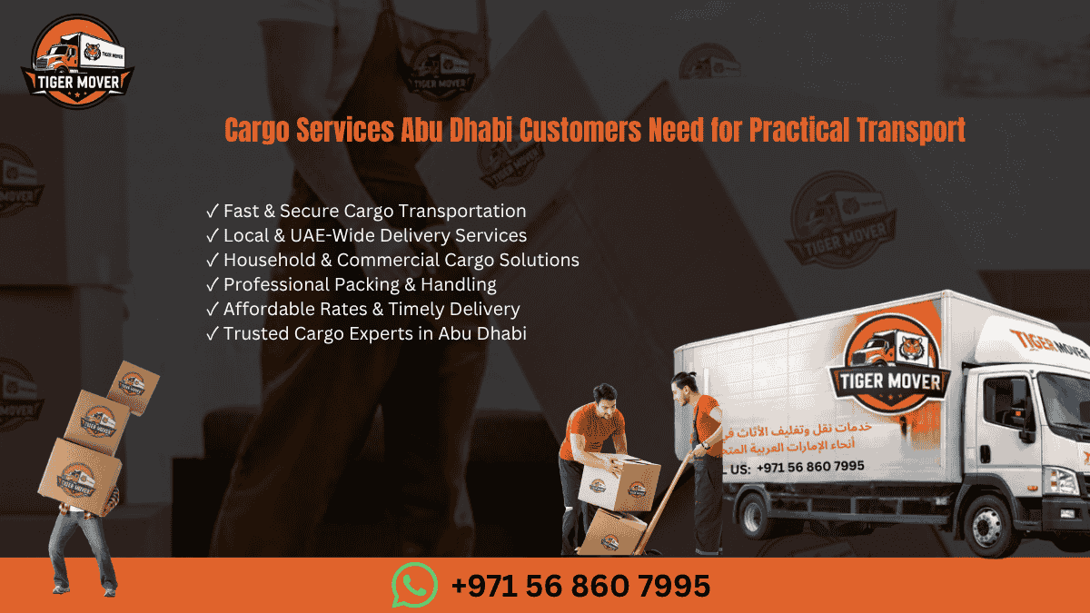 Tiger Cargo and Tiger Pack team providing professional moving, packing, relocation, storage, and cargo services in Abu Dhabi, UAE.