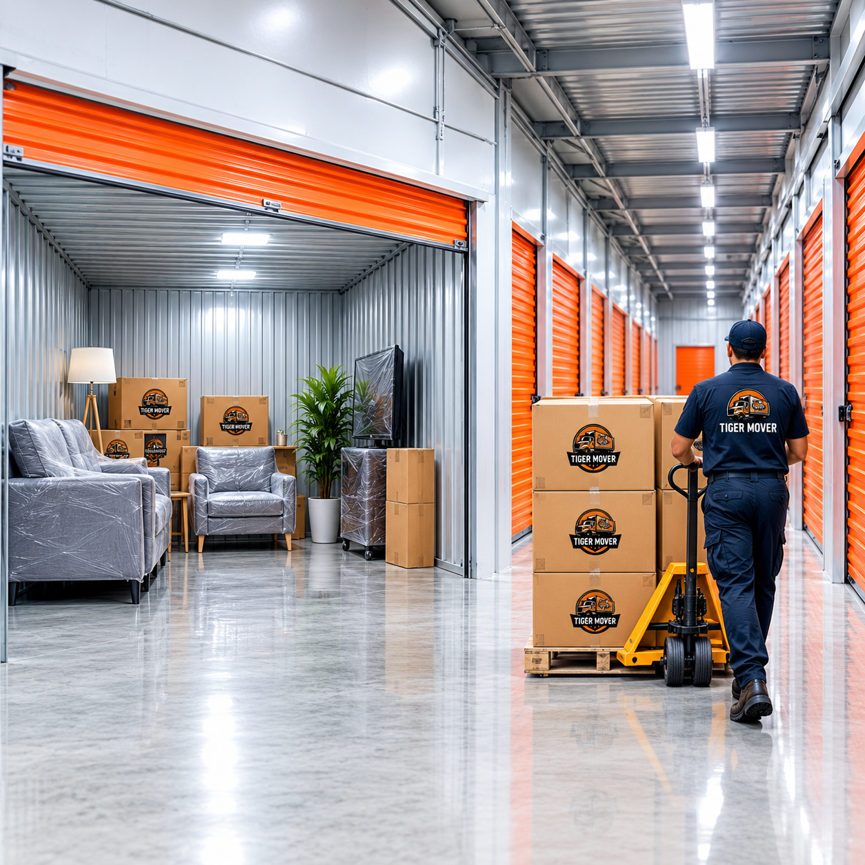 Clean and spacious storage units in Abu Dhabi for safe furniture storage